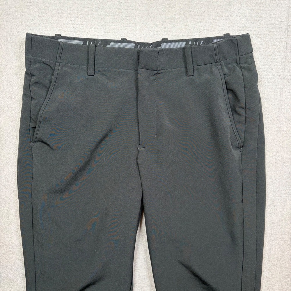 Nike Dri-FIT Slim Golf Pants Mens Medium Black Performance Trousers - Picture 2 of 13
